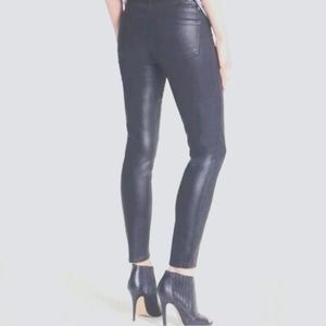 Paige Verdugo Ultra Skinny Coated Jean 31 Navy
